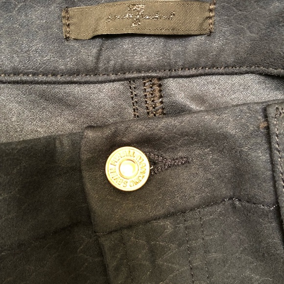 7 for all mankind Woman’s Skinny Leggings Navy Size 32 - Picture 5 of 7